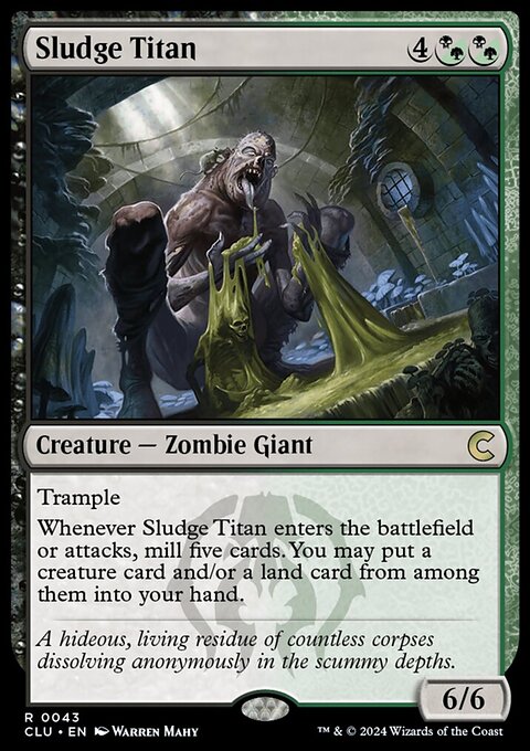 Sludge Titan, Ravnica: Clue Edition #43, Magic: The Gathering card
