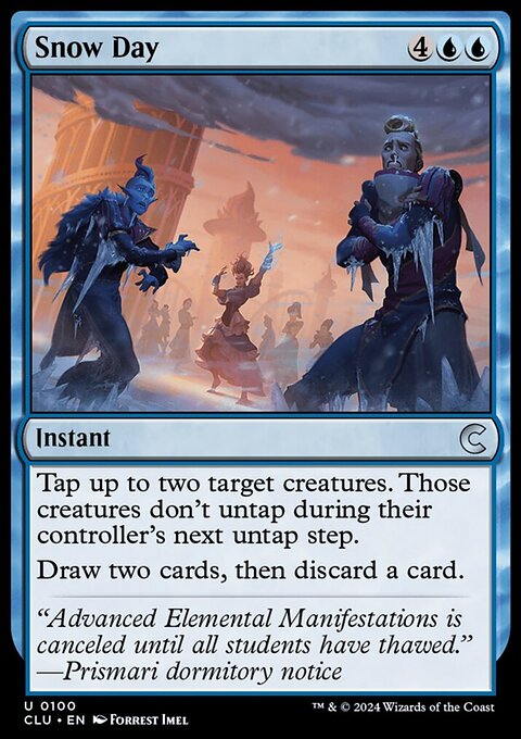 Snow Day, Ravnica: Clue Edition #100, Magic: The Gathering card