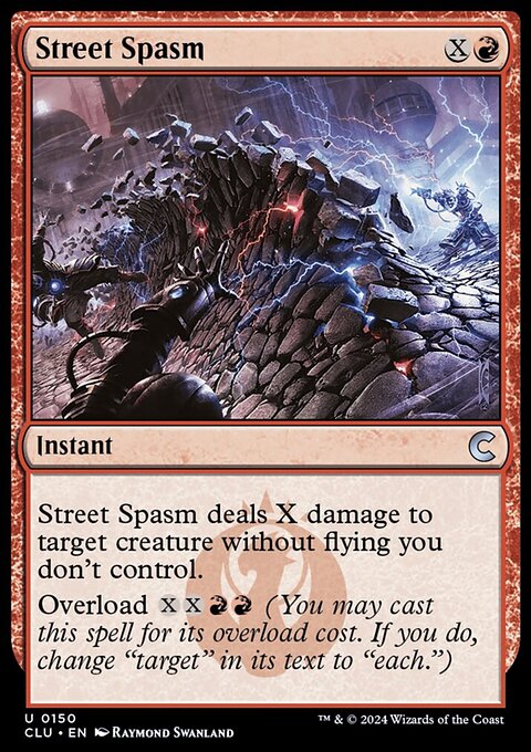 Street Spasm, Ravnica: Clue Edition #150, Magic: The Gathering card