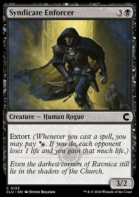 Syndicate Enforcer, Ravnica: Clue Edition #123, Magic: The Gathering card