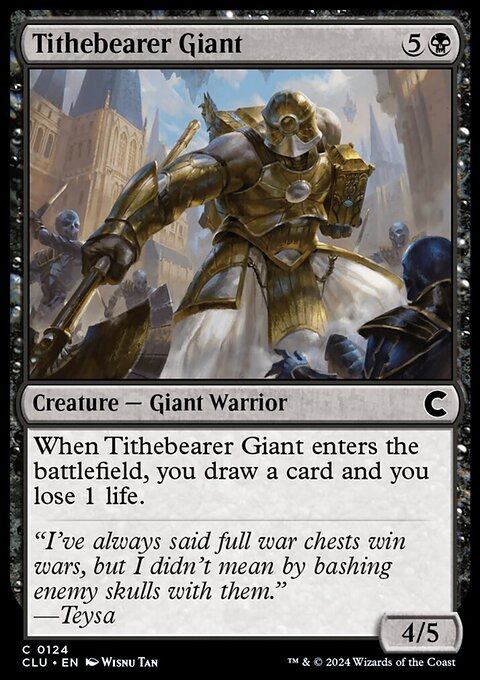 Tithebearer Giant, Ravnica: Clue Edition #124, Magic: The Gathering card