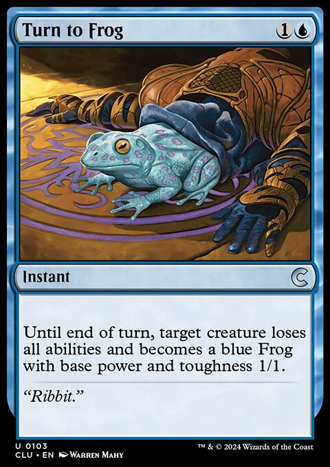 Turn to Frog, Ravnica: Clue Edition #103, Magic: The Gathering card