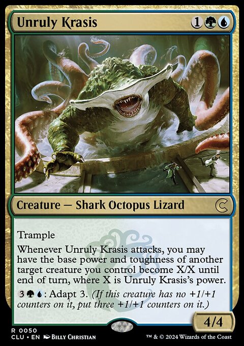 Unruly Krasis, Ravnica: Clue Edition #50, Magic: The Gathering card
