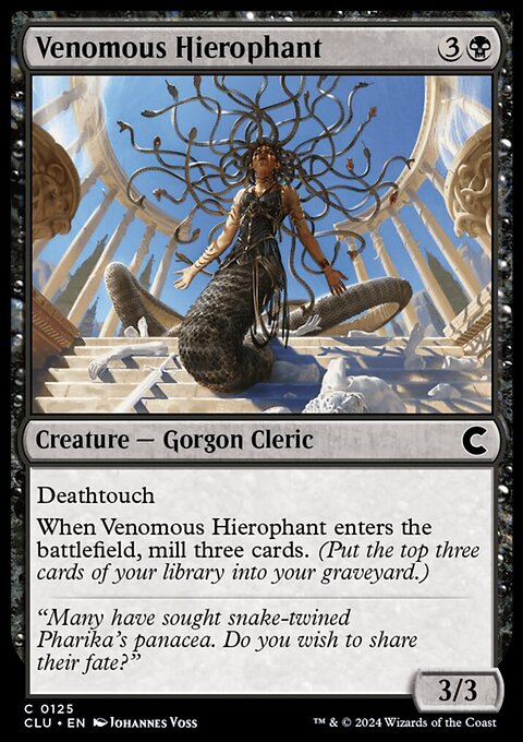 Venomous Hierophant, Ravnica: Clue Edition #125, Magic: The Gathering card