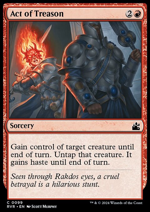Act of Treason, Ravnica Remastered #99, Magic: The Gathering card
