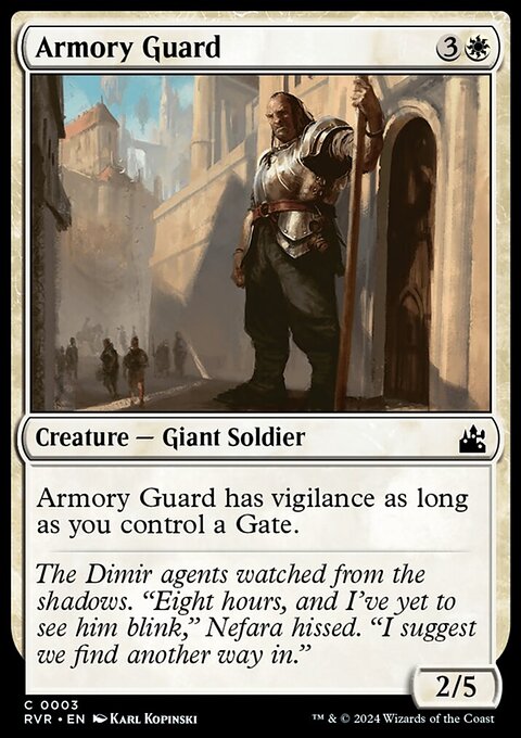 Armory Guard, Ravnica Remastered #3, Magic: The Gathering card