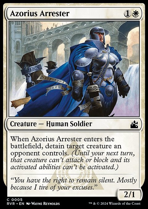 Azorius Arrester, Ravnica Remastered #5, Magic: The Gathering card