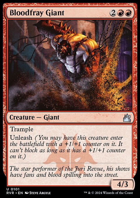 Bloodfray Giant, Ravnica Remastered #101, Magic: The Gathering card