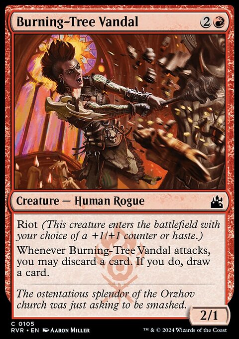 Burning-Tree Vandal, Ravnica Remastered #105, Magic: The Gathering card