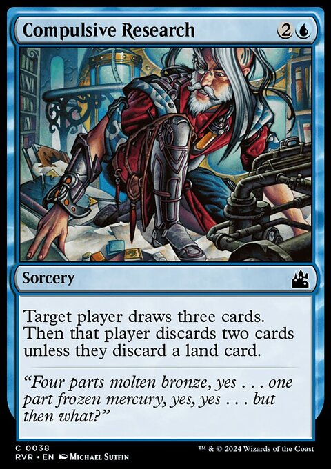 Compulsive Research, Ravnica Remastered #38, Magic: The Gathering card