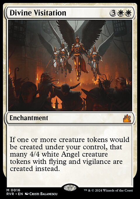 Divine Visitation, Ravnica Remastered #16, Magic: The Gathering card