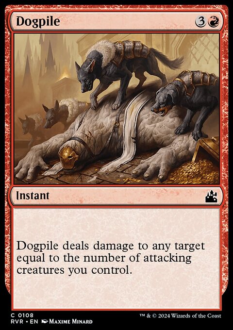 Dogpile, Ravnica Remastered #108, Magic: The Gathering card