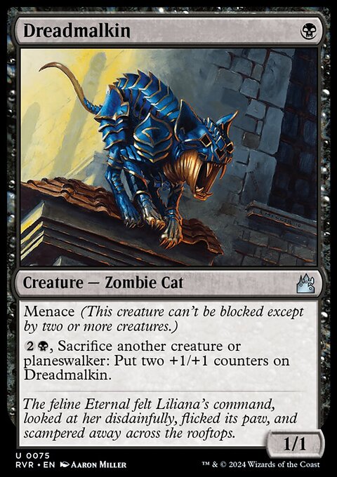Dreadmalkin, Ravnica Remastered #75, Magic: The Gathering card