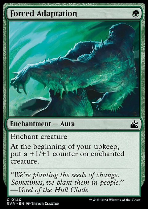 Forced Adaptation, Ravnica Remastered #140, Magic: The Gathering card