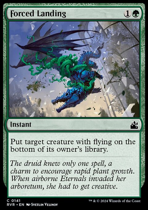 Forced Landing, Ravnica Remastered #141, Magic: The Gathering card