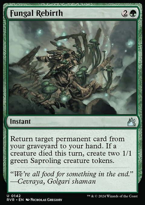 Fungal Rebirth, Ravnica Remastered #142, Magic: The Gathering card