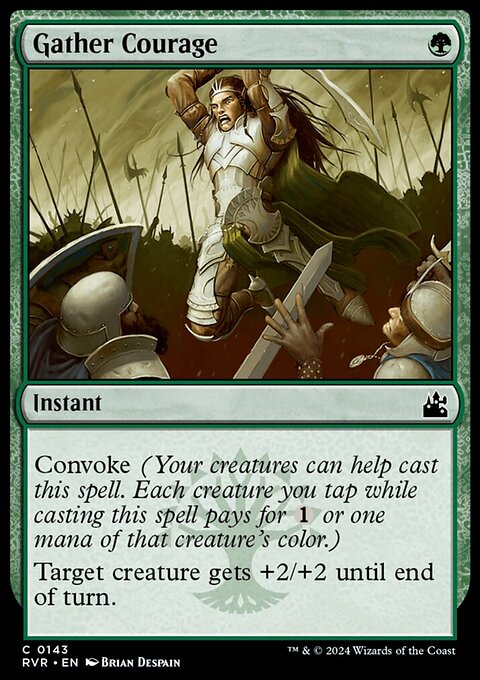 Gather Courage, Ravnica Remastered #143, Magic: The Gathering card