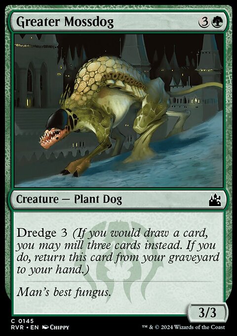 Greater Mossdog, Ravnica Remastered #145, Magic: The Gathering card