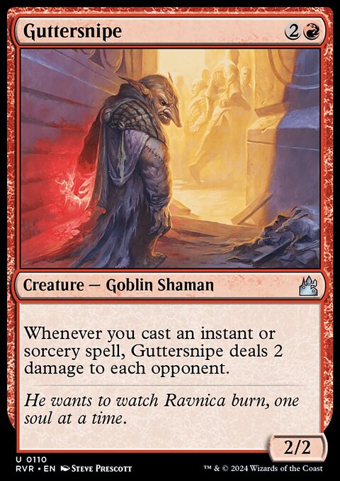 Guttersnipe, Ravnica Remastered #110, Magic: The Gathering card