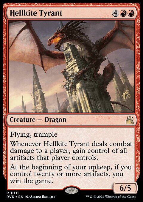 Hellkite Tyrant, Ravnica Remastered #111, Magic: The Gathering card