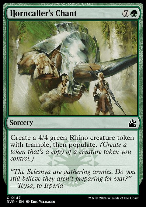 Horncaller's Chant, Ravnica Remastered #147, Magic: The Gathering card