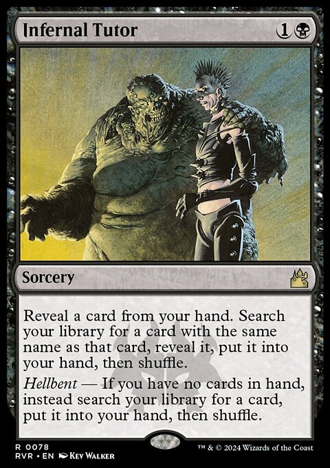 Infernal Tutor, Ravnica Remastered #78, Magic: The Gathering card