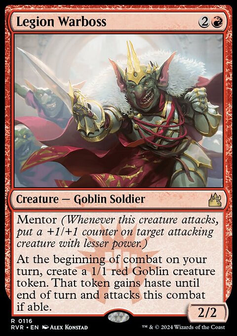 Legion Warboss, Ravnica Remastered #116, Magic: The Gathering card