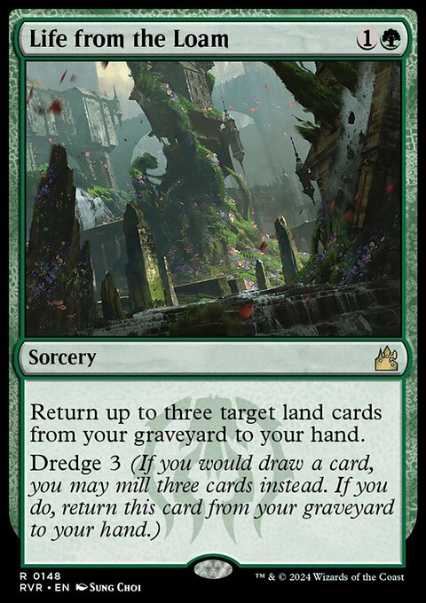 Life from the Loam, Ravnica Remastered #148, Magic: The Gathering card