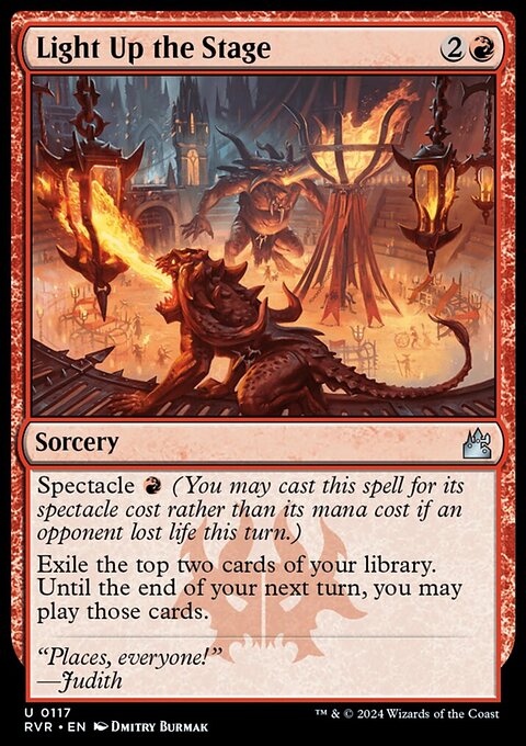 Light Up the Stage, Ravnica Remastered #117, Magic: The Gathering card