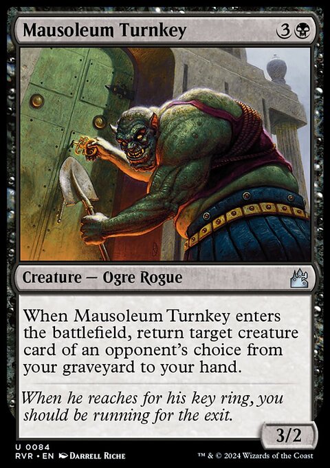 Mausoleum Turnkey, Ravnica Remastered #84, Magic: The Gathering card