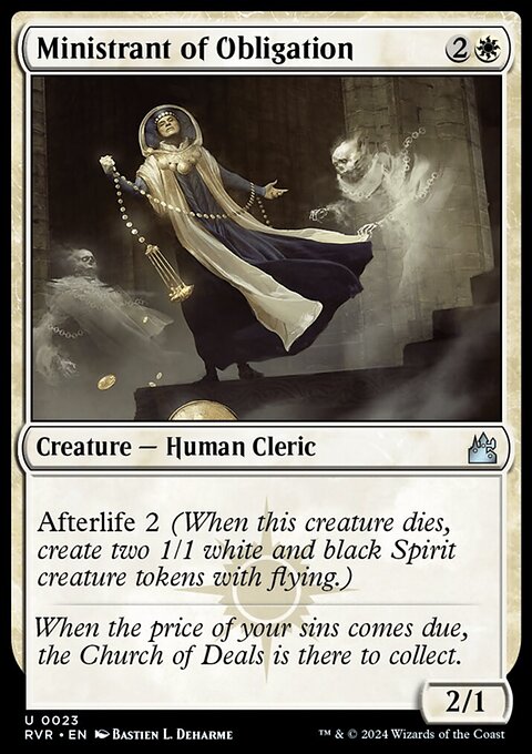 Ministrant of Obligation, Ravnica Remastered #23, Magic: The Gathering card