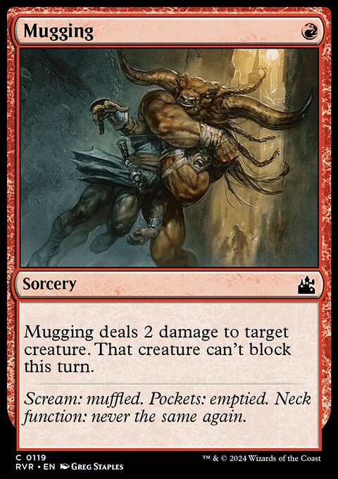 Mugging, Ravnica Remastered #119, Magic: The Gathering card