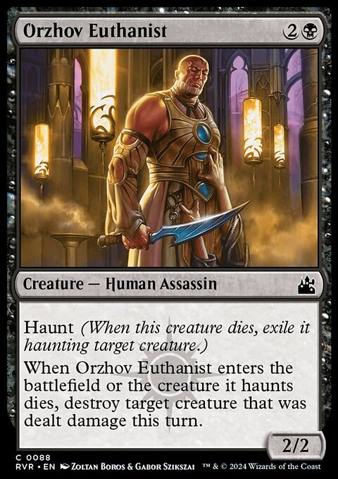Orzhov Euthanist, Ravnica Remastered #88, Magic: The Gathering card