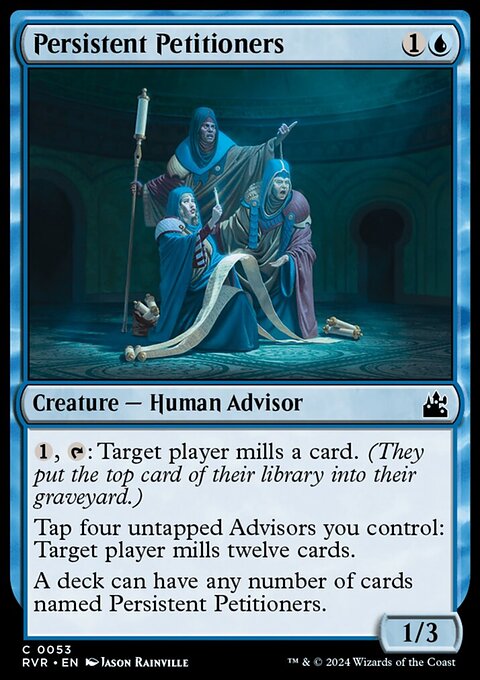 Persistent Petitioners, Ravnica Remastered #53, Magic: The Gathering card