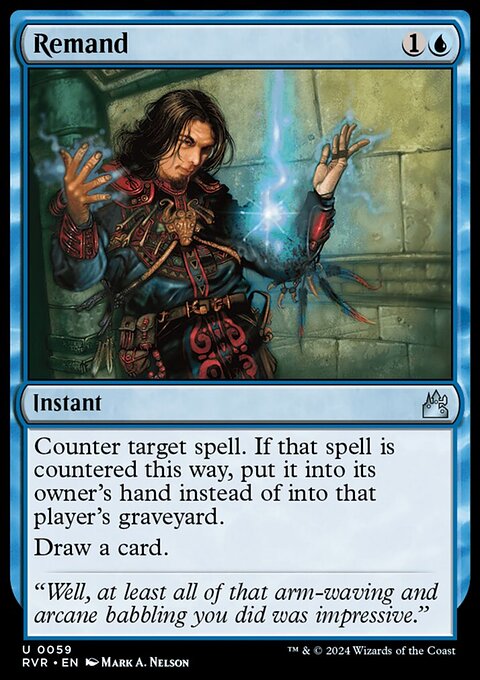 Remand, Ravnica Remastered #59, Magic: The Gathering card