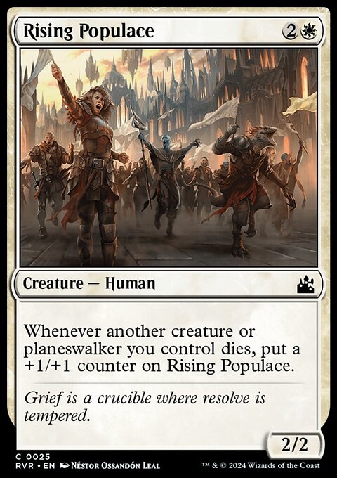 Rising Populace, Ravnica Remastered #25, Magic: The Gathering card