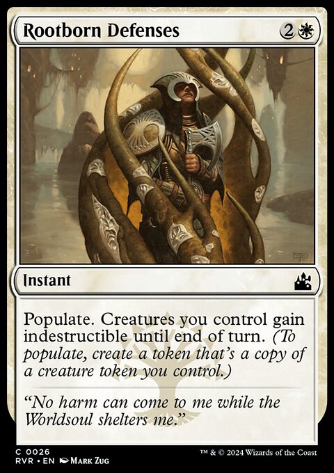 Rootborn Defenses, Ravnica Remastered #26, Magic: The Gathering card