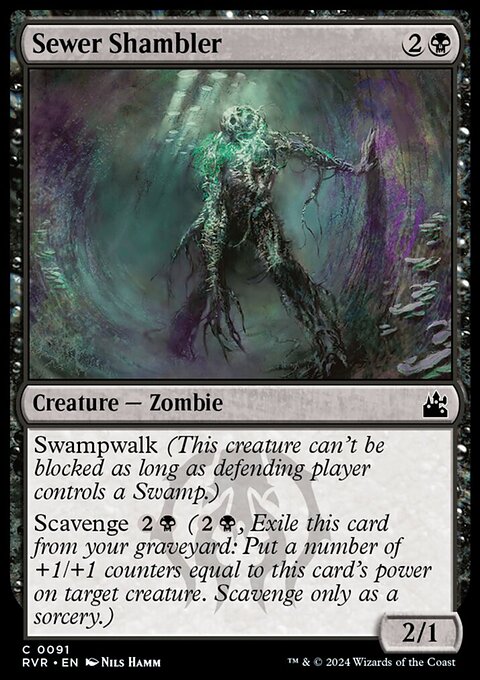 Sewer Shambler, Ravnica Remastered #91, Magic: The Gathering card