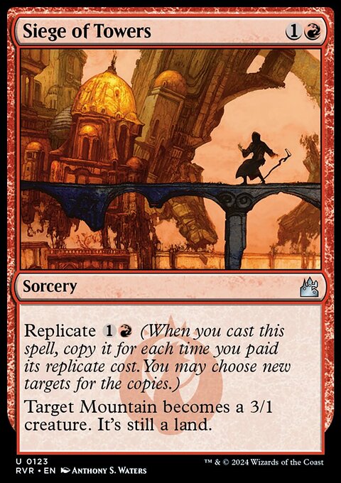 Siege of Towers, Ravnica Remastered #123, Magic: The Gathering card