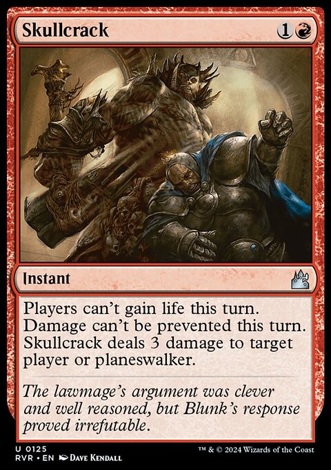 Skullcrack, Ravnica Remastered #125, Magic: The Gathering card