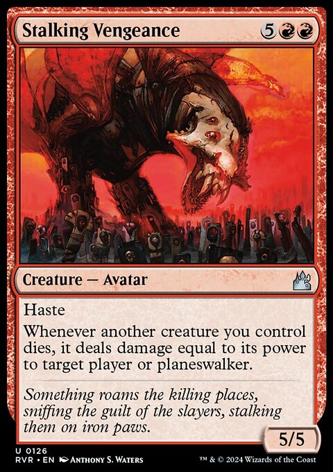 Stalking Vengeance, Ravnica Remastered #126, Magic: The Gathering card