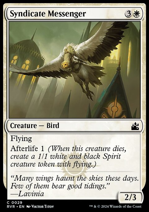 Syndicate Messenger, Ravnica Remastered #29, Magic: The Gathering card