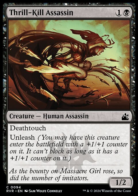 Thrill-Kill Assassin, Ravnica Remastered #94, Magic: The Gathering card