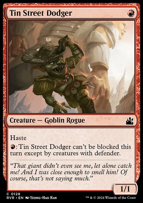 Tin Street Dodger, Ravnica Remastered #128, Magic: The Gathering card