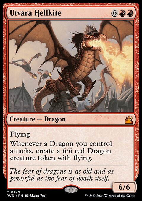 Utvara Hellkite, Ravnica Remastered #129, Magic: The Gathering card