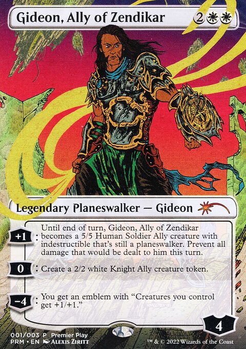 Gideon, Ally of Zendikar, Regional Championship Qualifiers 2022 #1, Magic: The Gathering card