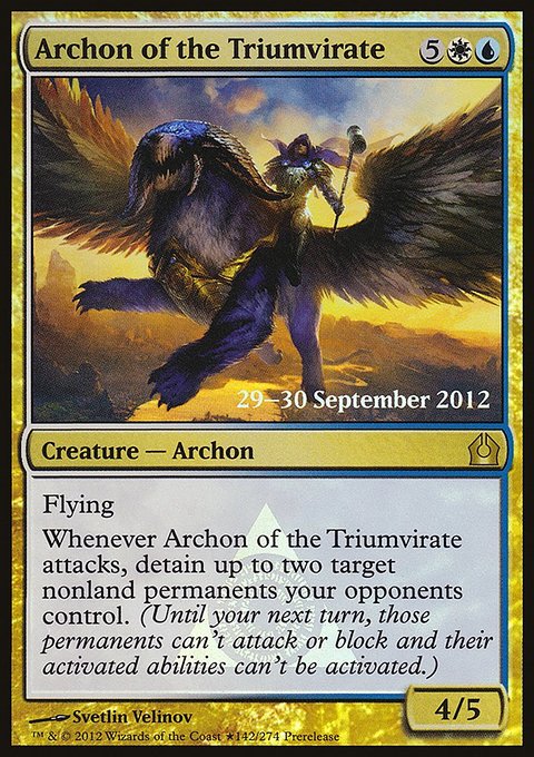 Archon of the Triumvirate, Return to Ravnica Promos #142★, Magic: The Gathering card