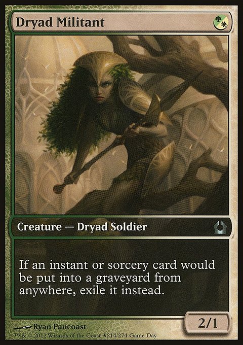 Dryad Militant, Return to Ravnica Promos #214, Magic: The Gathering card