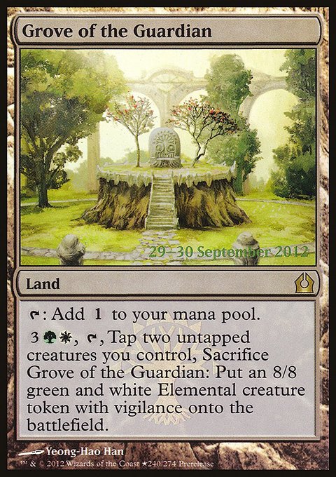 Grove of the Guardian, Return to Ravnica Promos #240★, Magic: The Gathering card