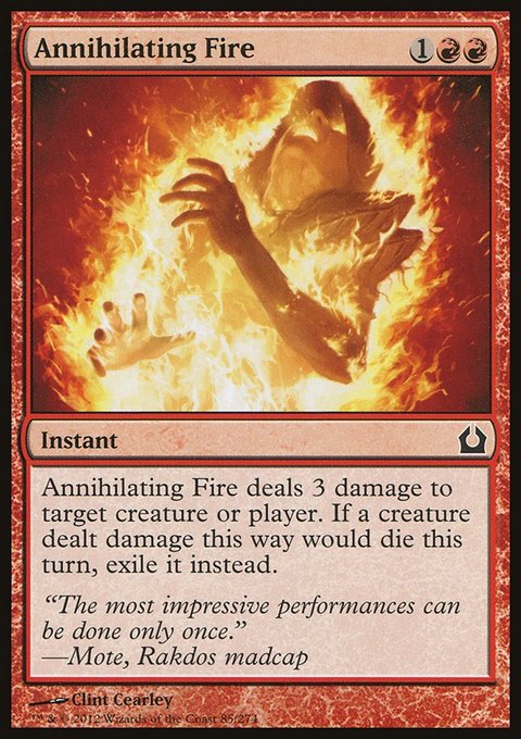 Annihilating Fire, Return to Ravnica #85, Magic: The Gathering card
